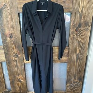 Elegant Black Shirt Dress